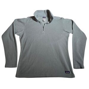 Patagonia Womens Micro D Quarter Zip Fleece Pullover Sage Green Small